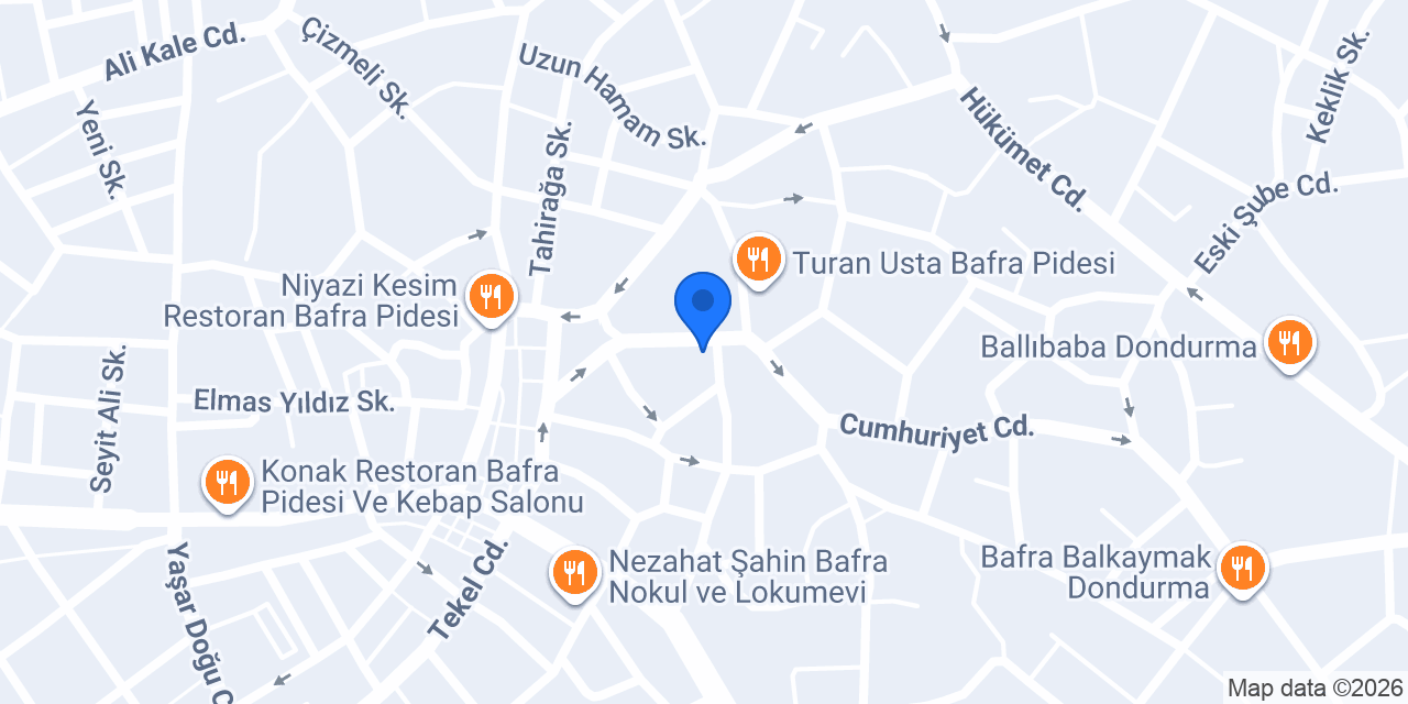 ALIŞ PİDE -BAFRA PİDESİ konumu