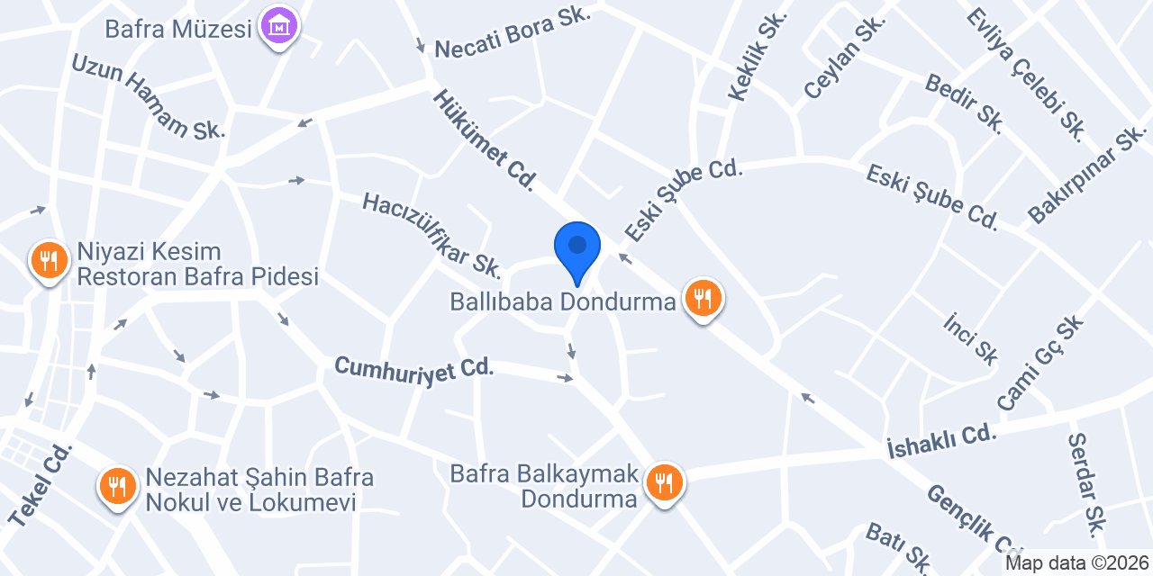 Almina Pet Shop konumu