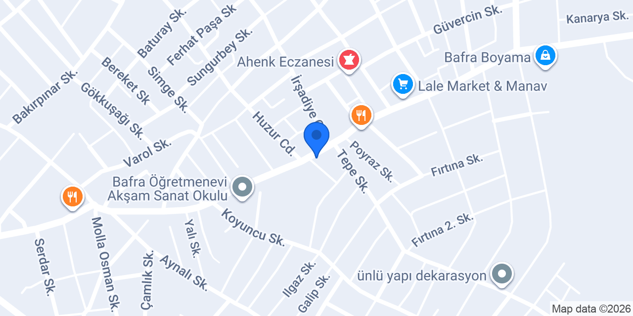 Balbadem dondurma bafra konumu