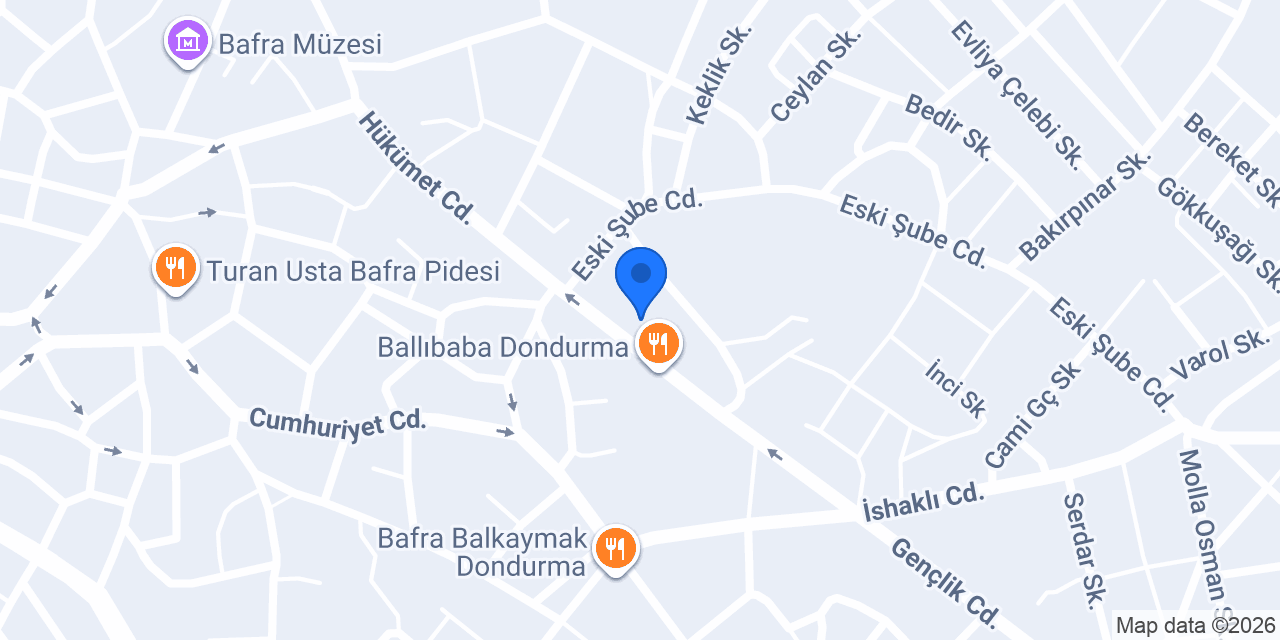 Doğan saz evi bafra konumu