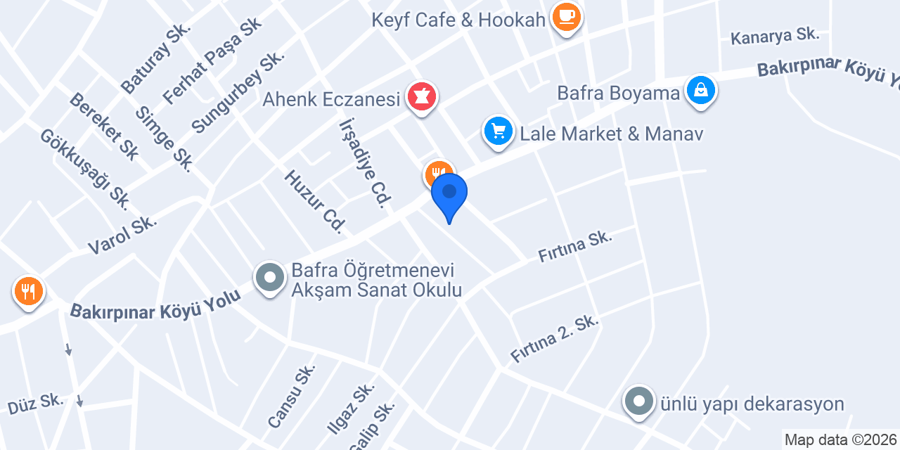 Taksi Engin SORUKLU Bafra konumu