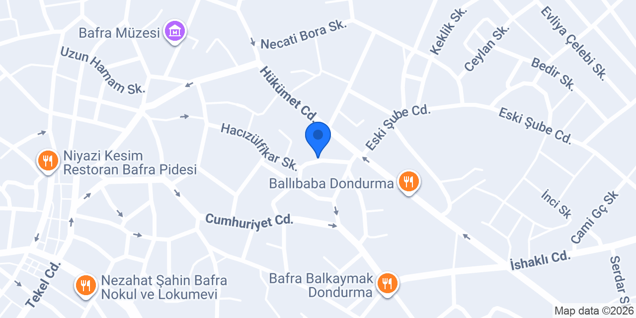 Çapan Unlu Mamülleri konumu