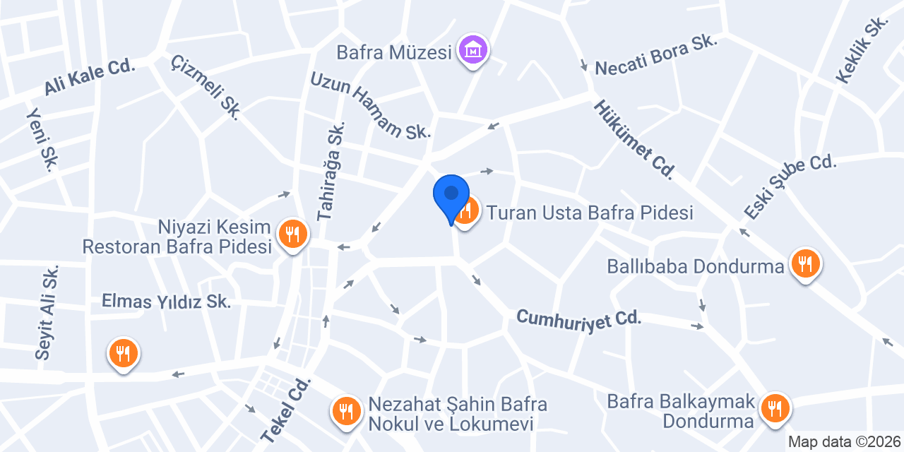 BAFRA ÖZEN ÇİÇEKÇİLİK konumu