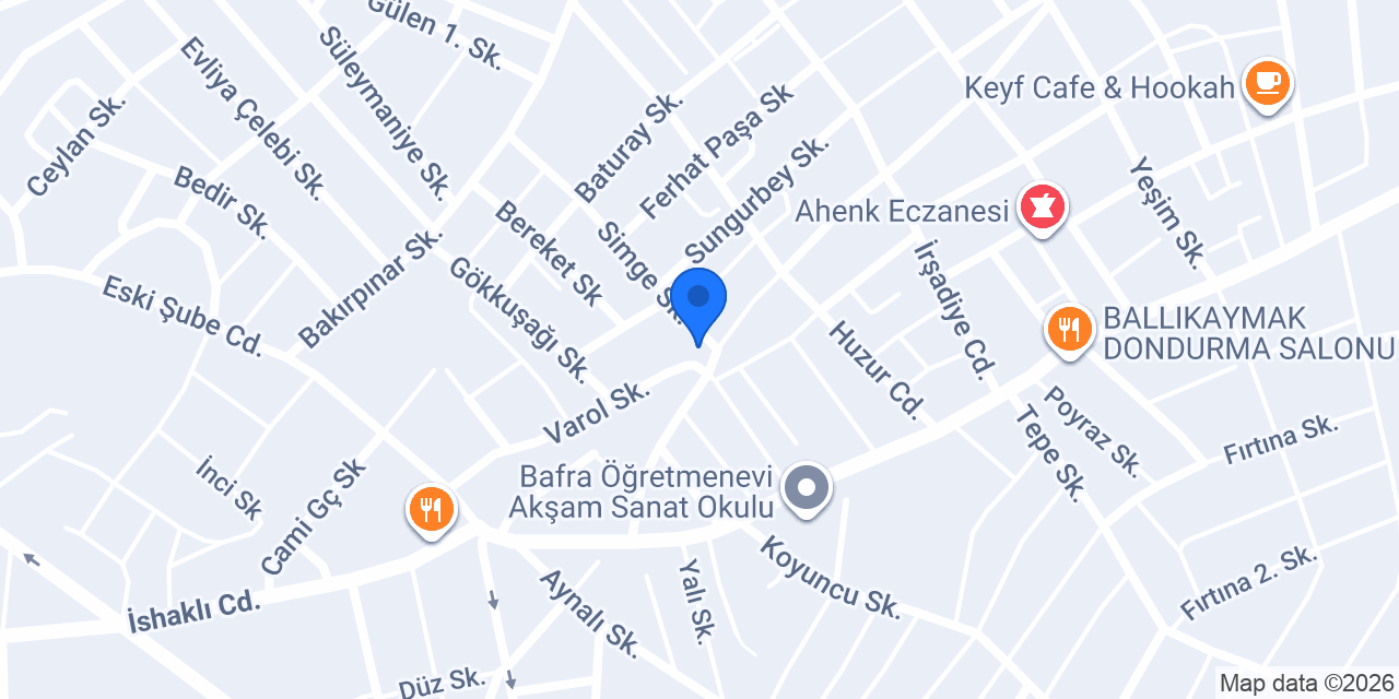 Entazem konumu