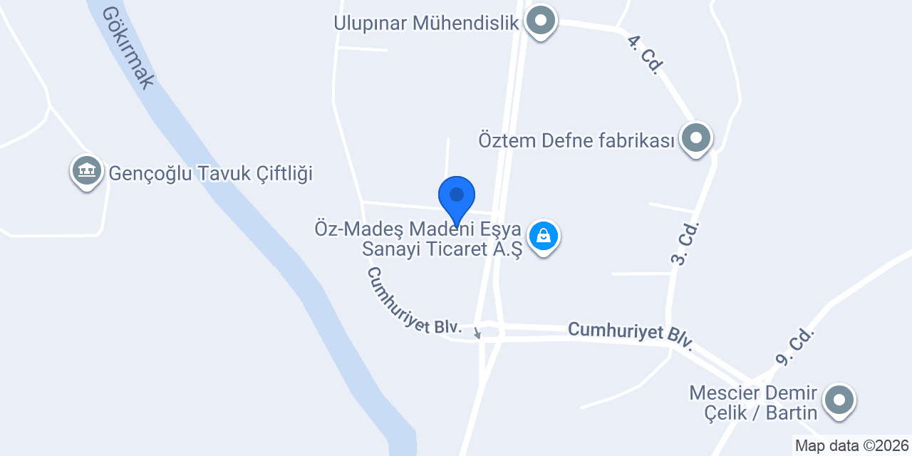 Ertaç Tekstil Bartın konumu