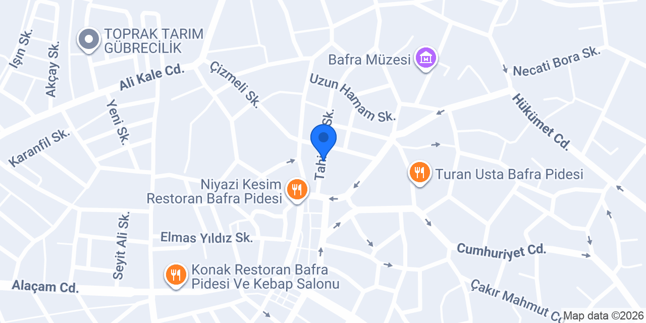 Taksi Fatih AYDIN BAFRA konumu