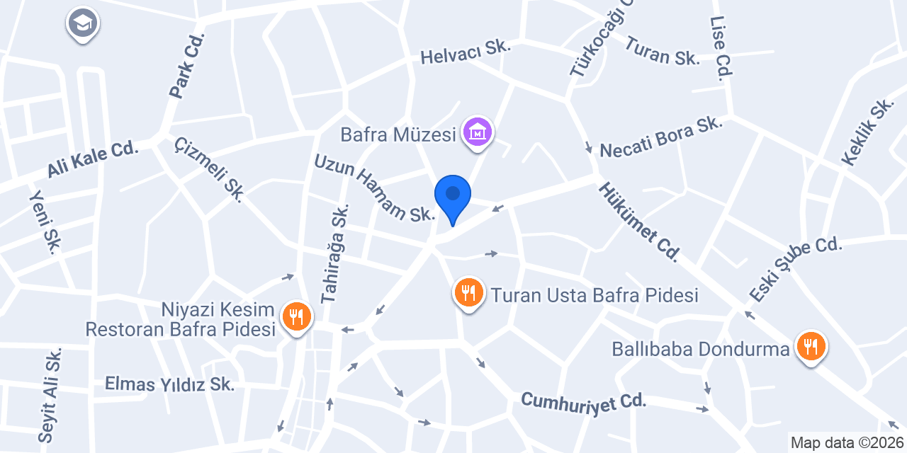 BAFRA YILDIZ EMLAK konumu