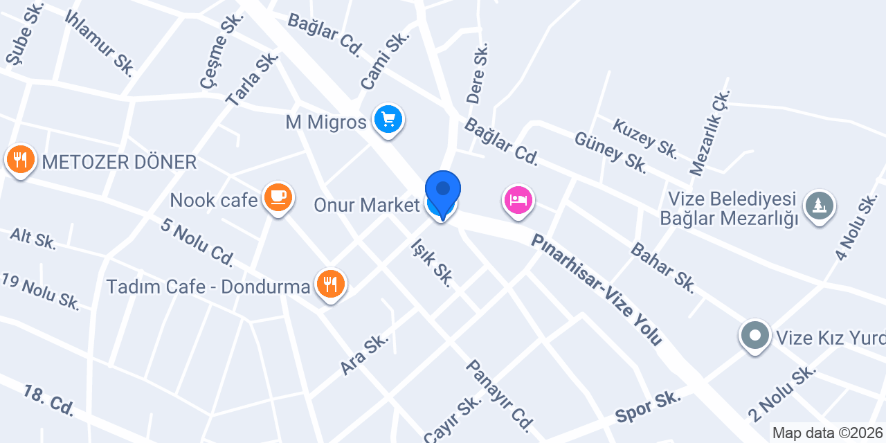 Onur Market konumu