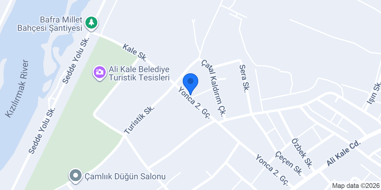 Bafra Yazılım konumu