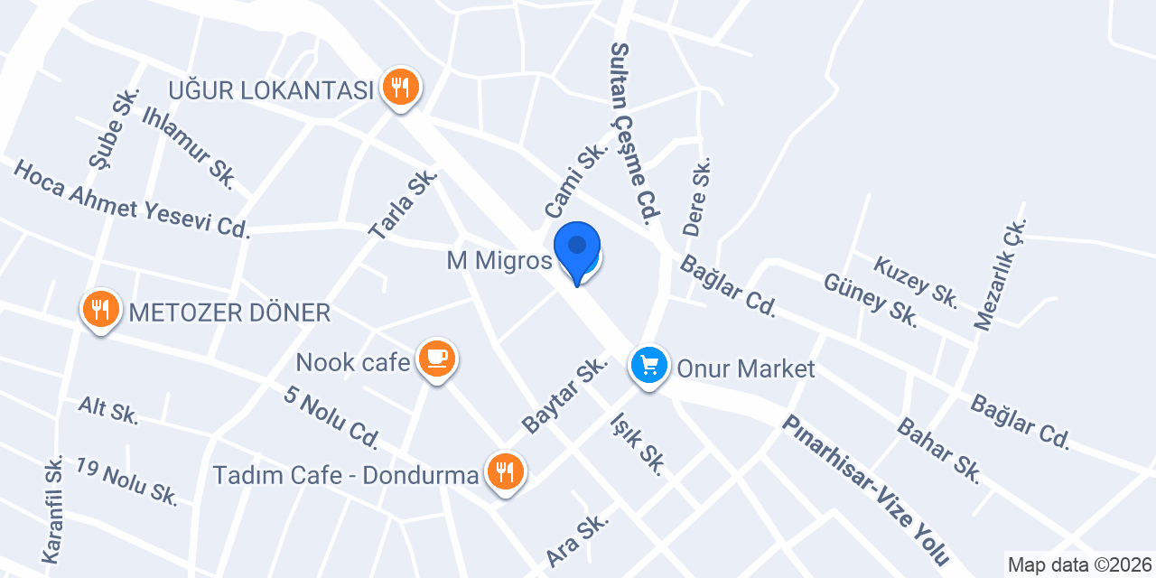 M Migros konumu