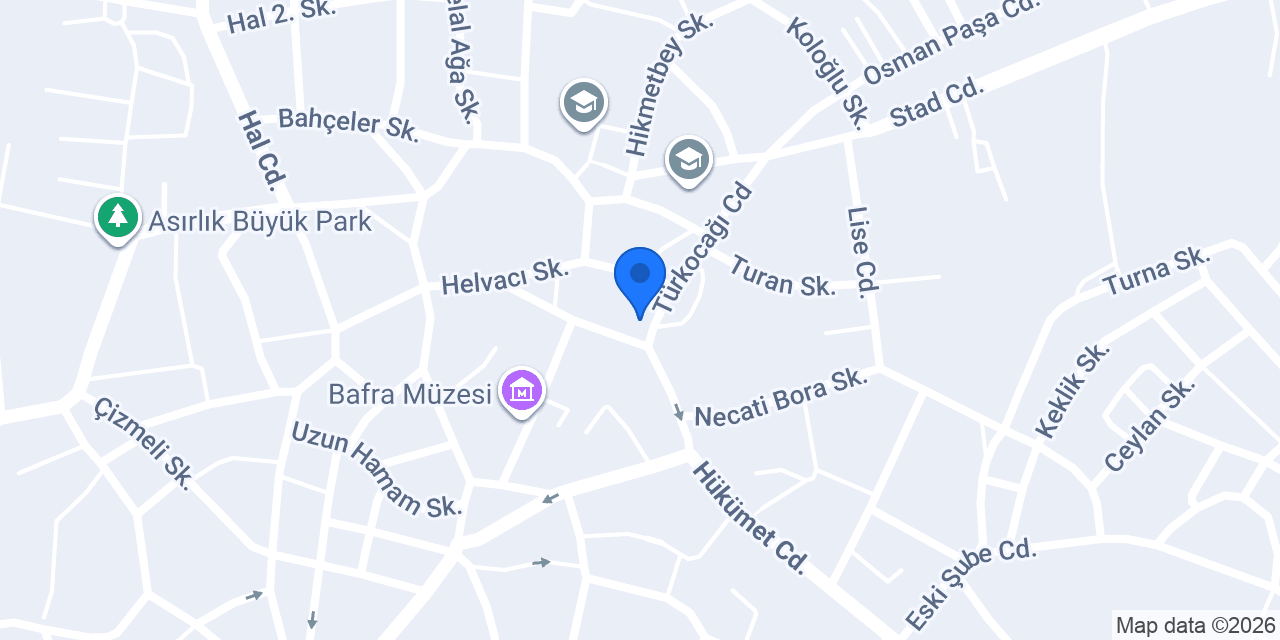 Bafra star taksi GÖKHAN konumu