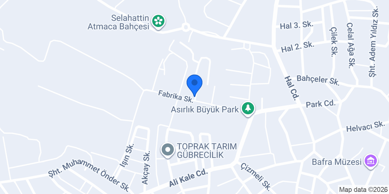 Bafra Orman İşletme Müdürlüğü konumu