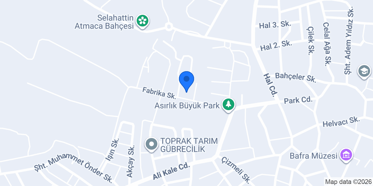 Taksi samet Bafra konumu