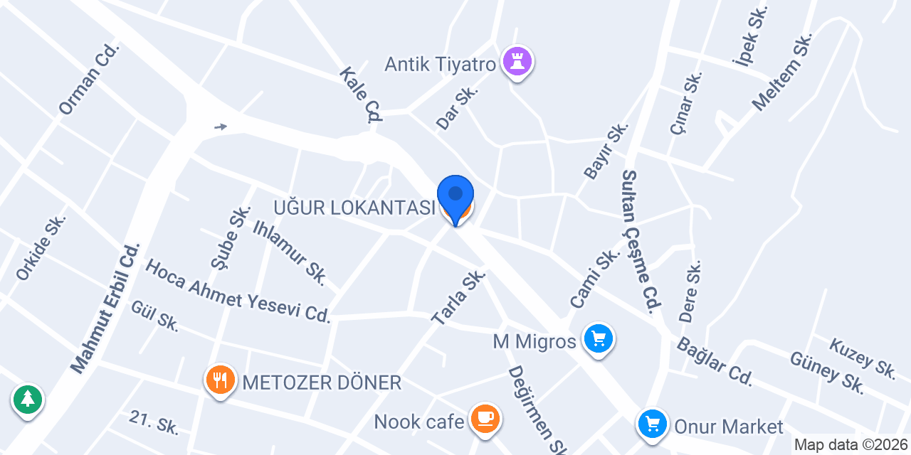 UĞUR LOKANTASI konumu