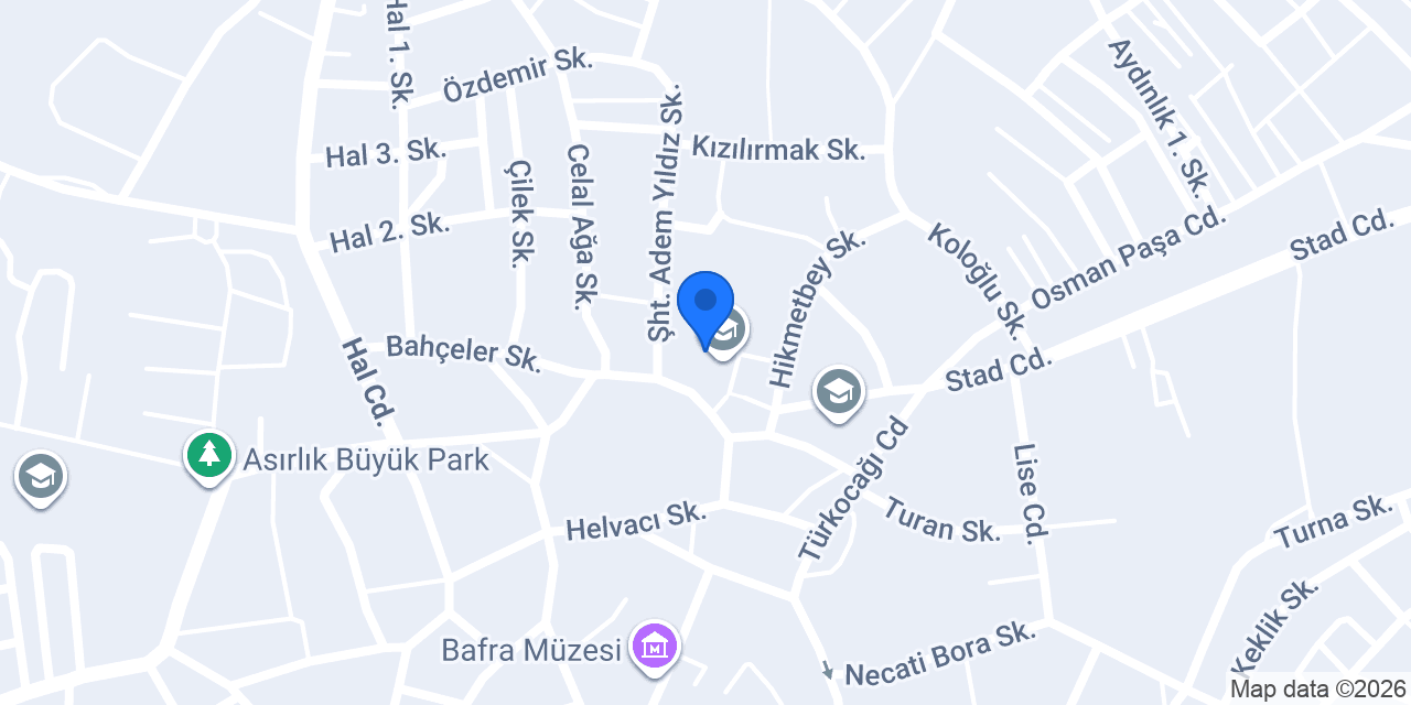 Kızılırmak İlkokulu konumu