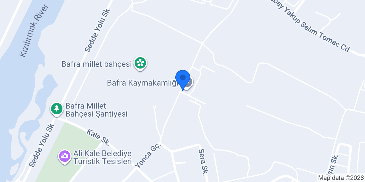 Bafra Nüfus Müdürlüğü konumu