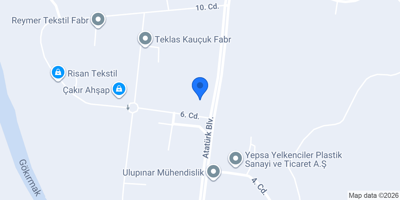 Ayme Giyim Tekstil Fabrikası konumu