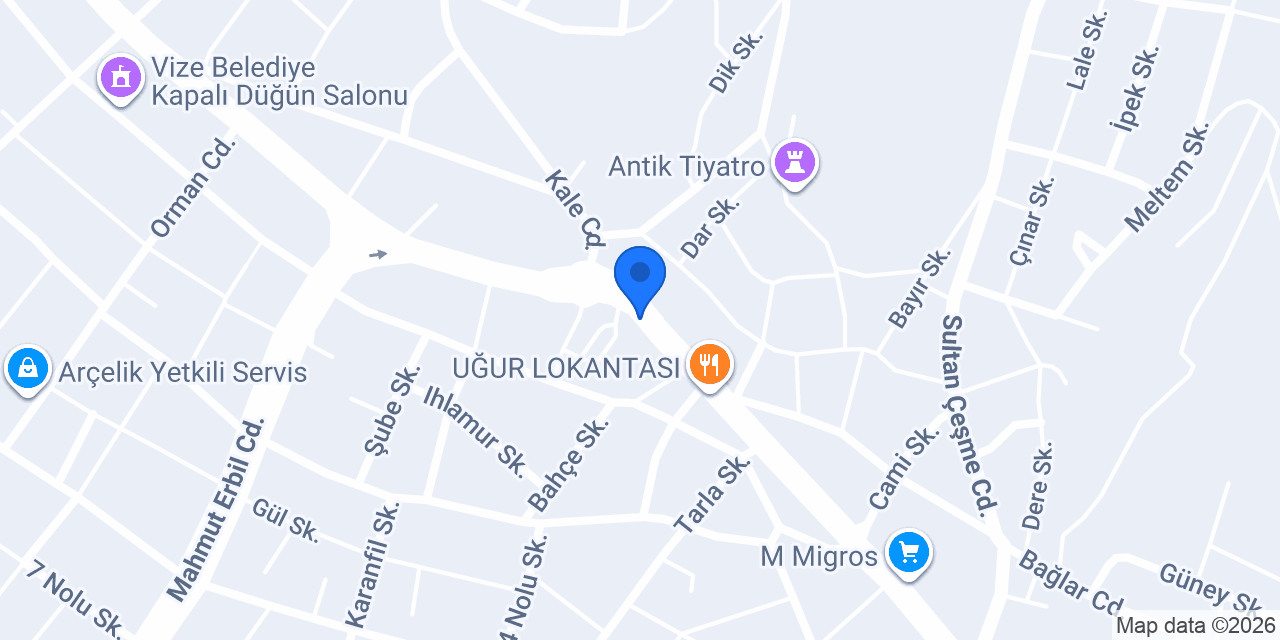 Tuncel Eczanesi konumu