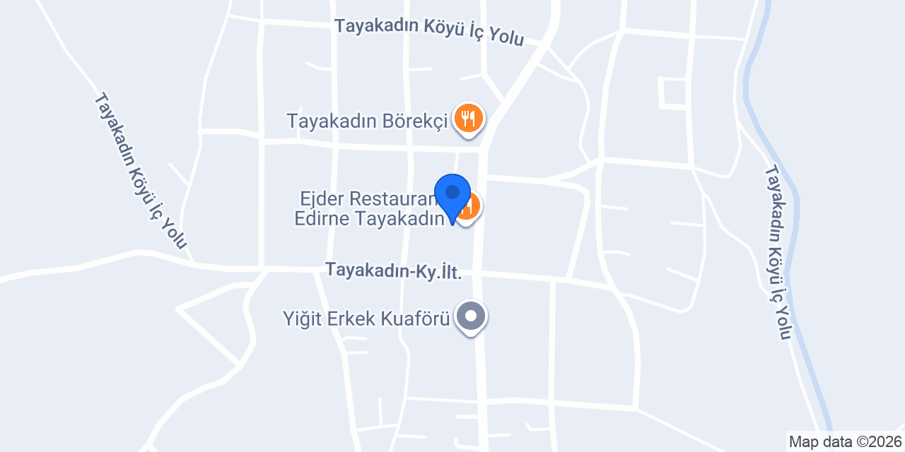 Ejder Restaurant Edirne Tayakadın konumu