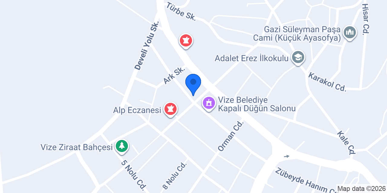 VİZE MÜHENDİSLİK VE ORMANCILIK HİZMETLERİ konumu