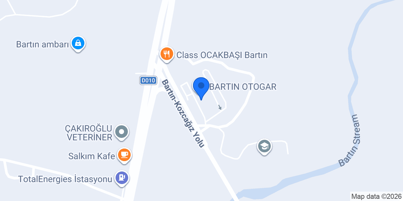 Bartın Terminal Otogar Taksi konumu