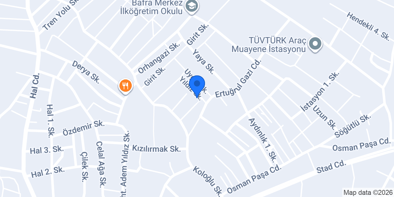 Balık ağları bafra konumu