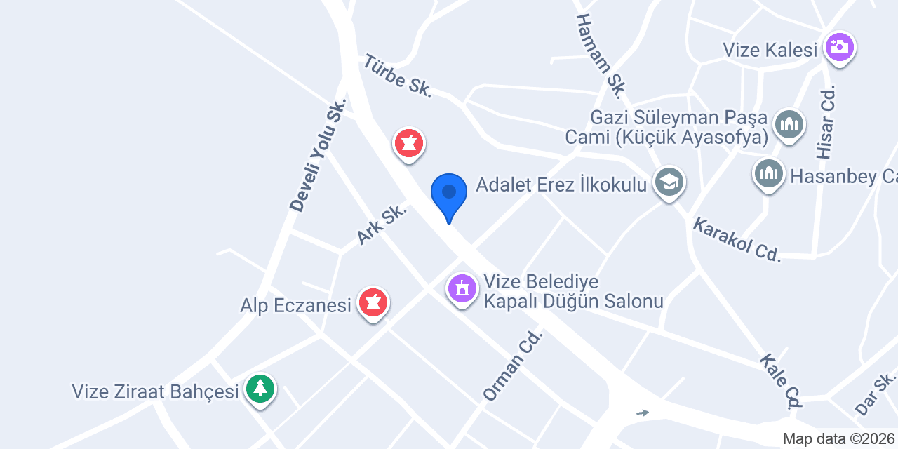 Arsamiea Çiğ Köfte konumu