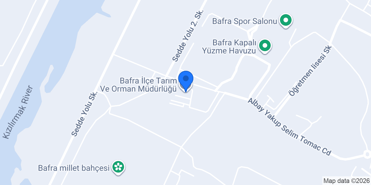 Bafra İlçe Tarım Ve Orman Müdürlüğü konumu
