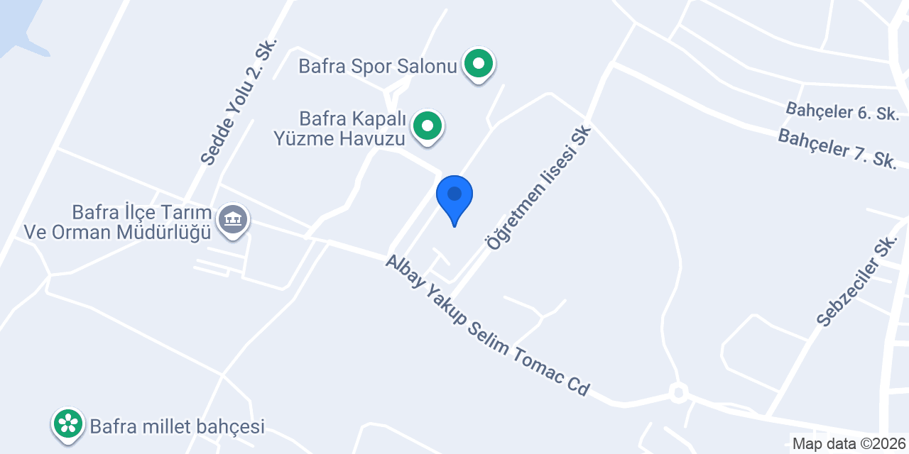Bafra Kız Anadolu İmam Hatip Lisesi konumu
