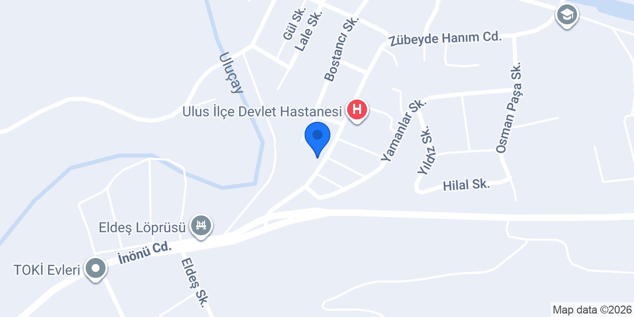 Ulus İlçe Jandarma Komutanlığı konumu