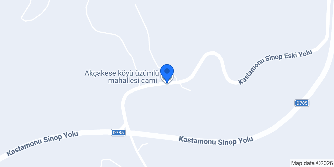 Akçakese Köyü Muhtarlığı konumu