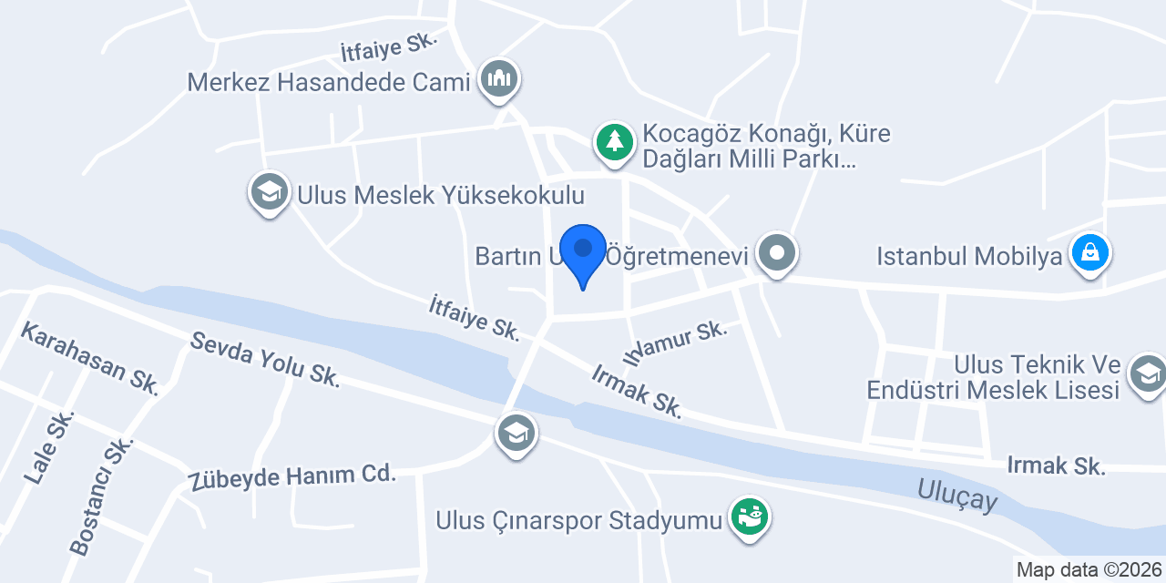Bartın Ulus İmam Hatip Ortaokulu konumu