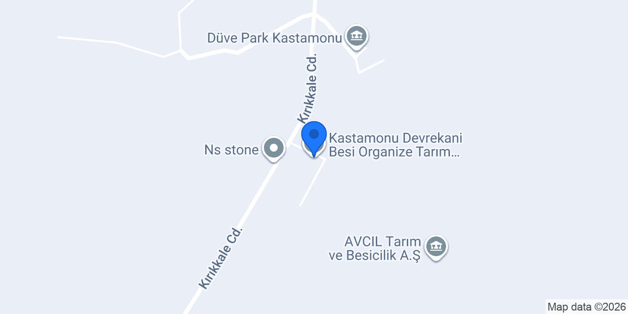 Kastamonu Devrekani Besi Organize Tarım Bölgesi konumu