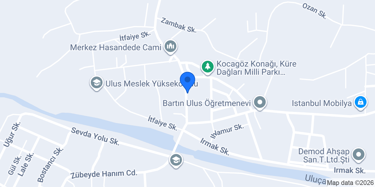 Öz Ulus Unlu Mamulleri konumu