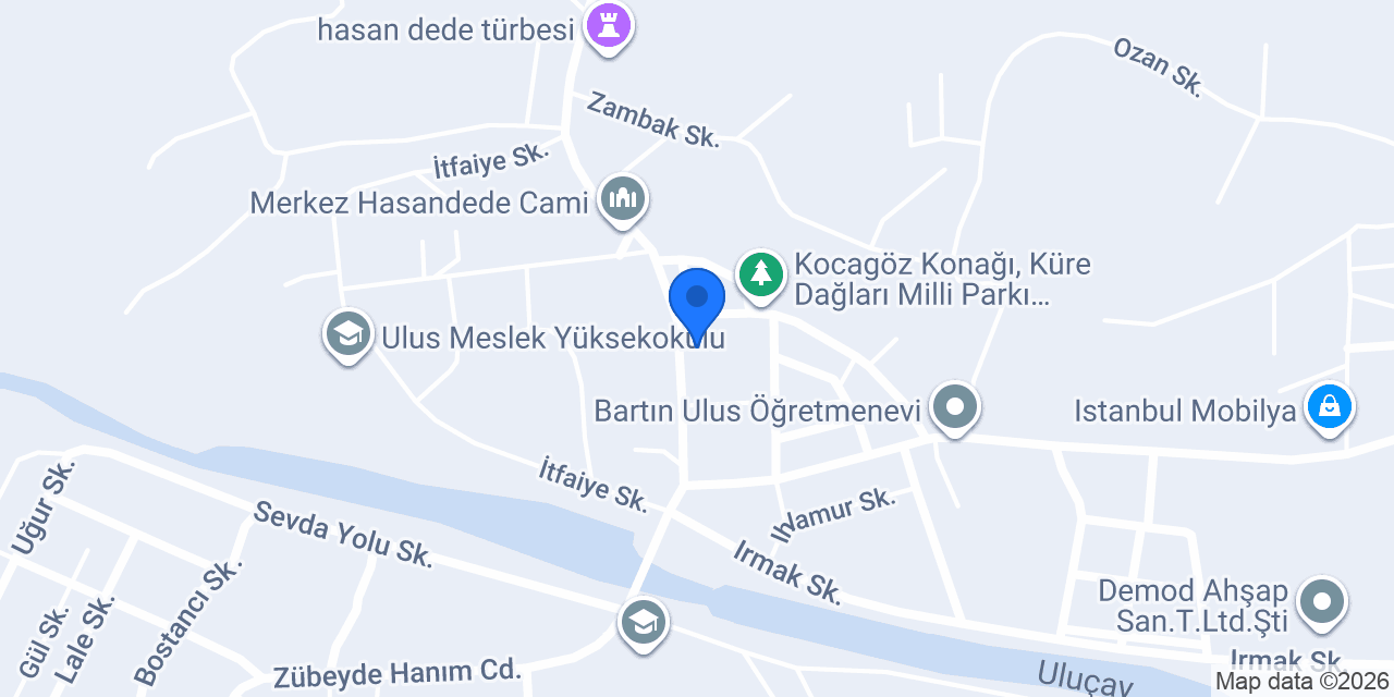 Gülce Cafe konumu