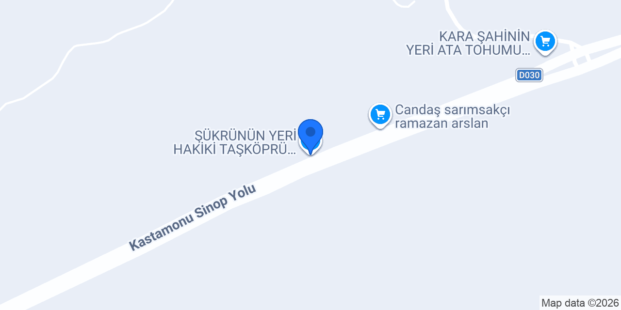 ŞÜKRÜNÜN YERİ HAKİKİ TAŞKÖPRÜ SARIMSAĞI konumu