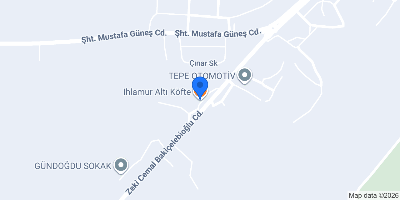Ihlamur Altı Köfte konumu