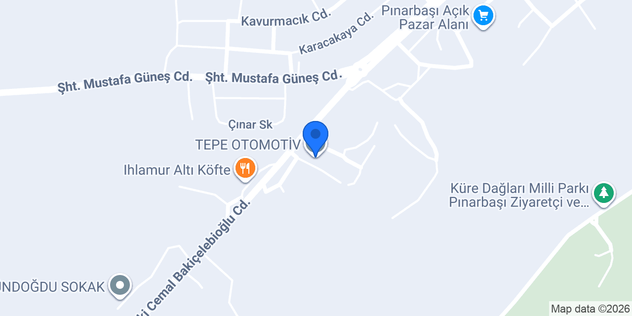TEPE OTOMOTİV konumu