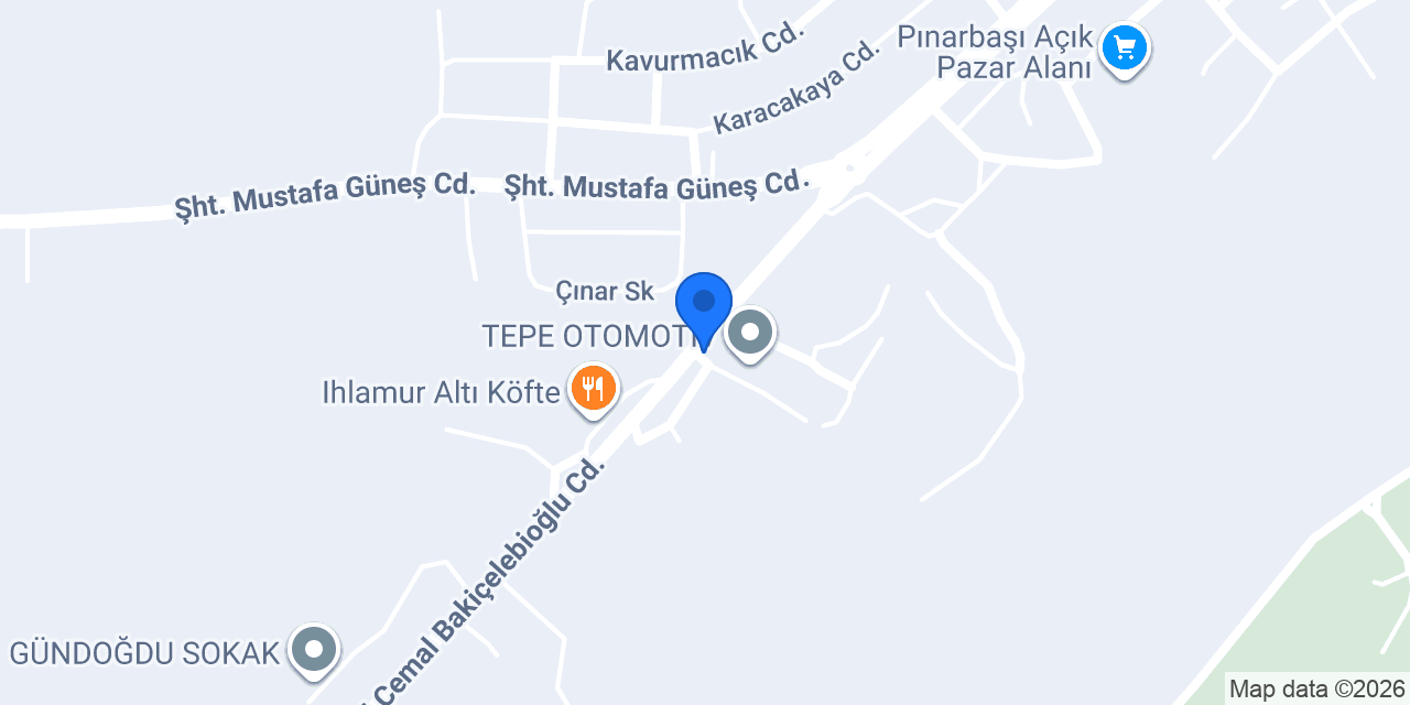 pınarbaşı oto kurtarma konumu