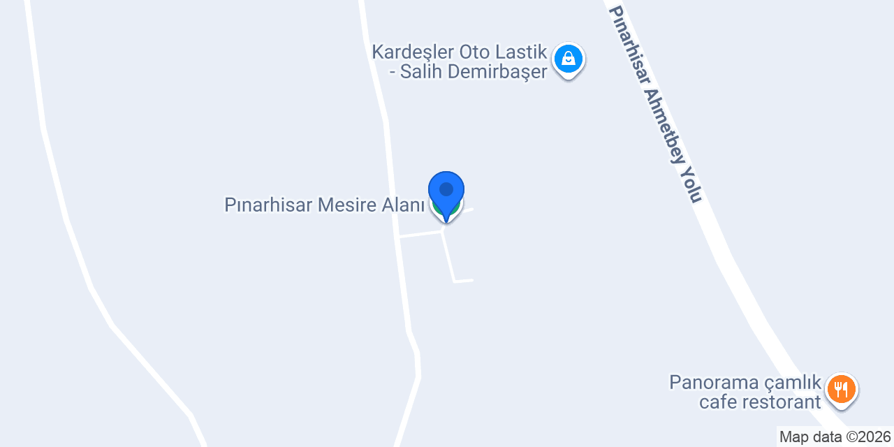 Pınarhisar Mesire Alanı konumu