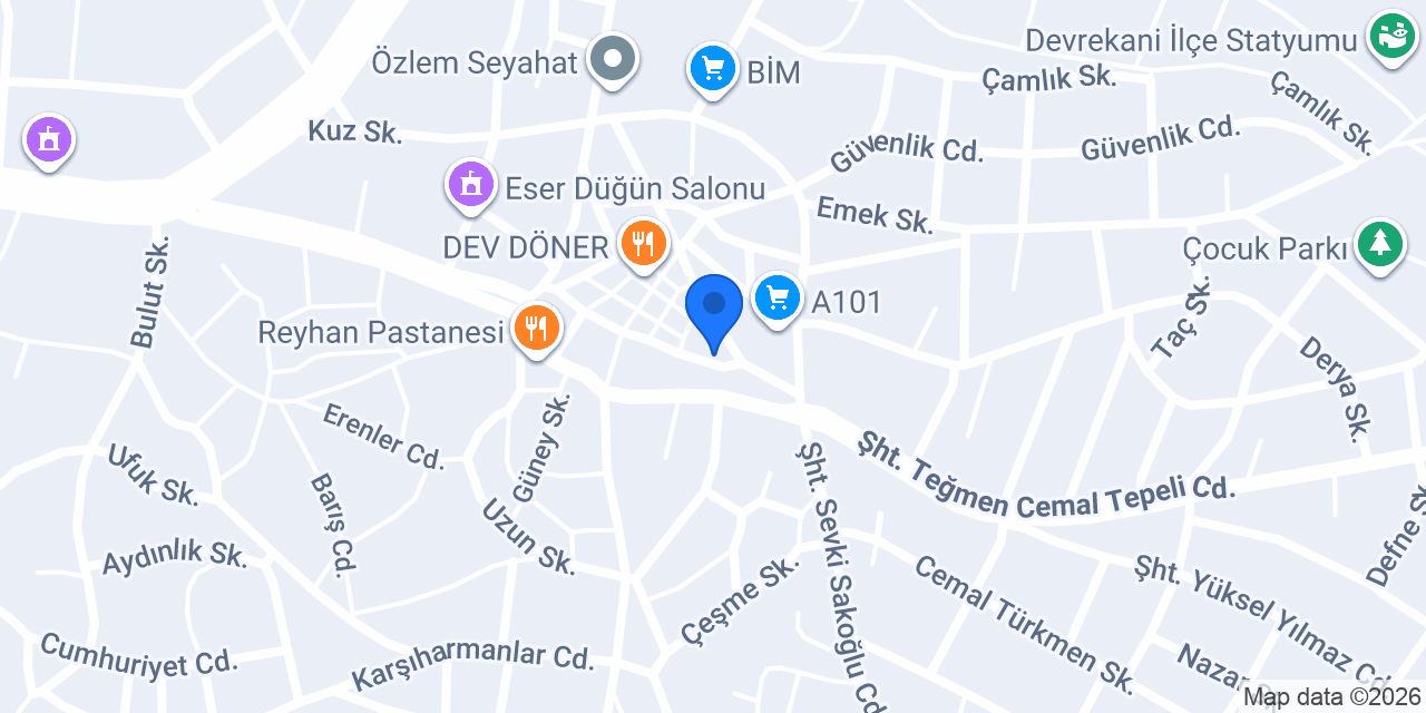 Doğal Ürünlerim konumu