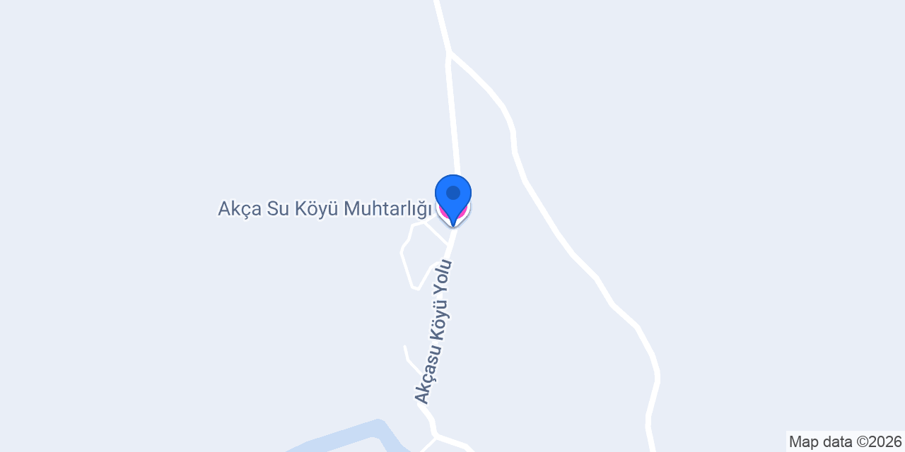 Akça Su Köyü Muhtarlığı konumu
