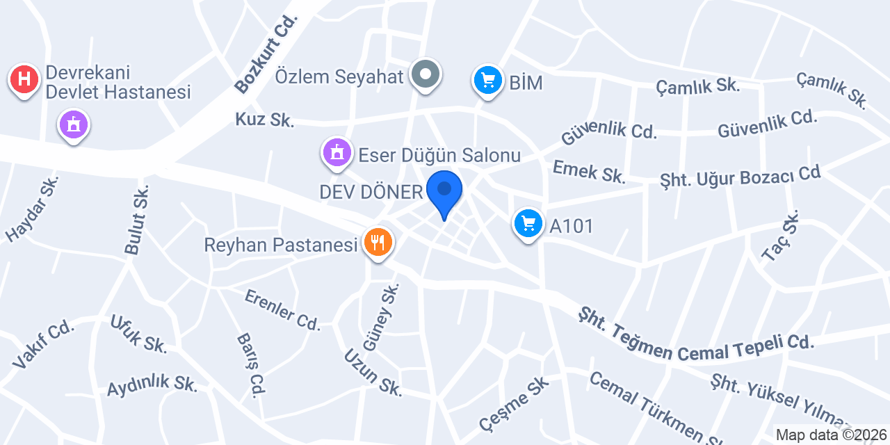 Tütüncü Veteriner Kliniği konumu