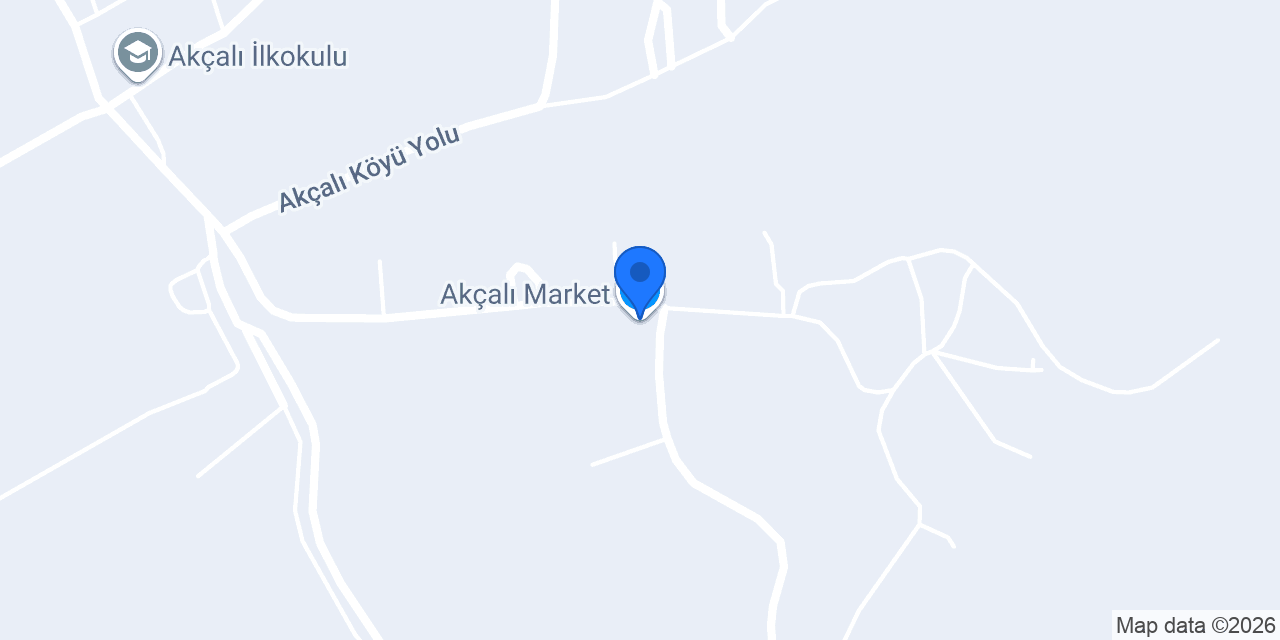 Akçalı Market konumu