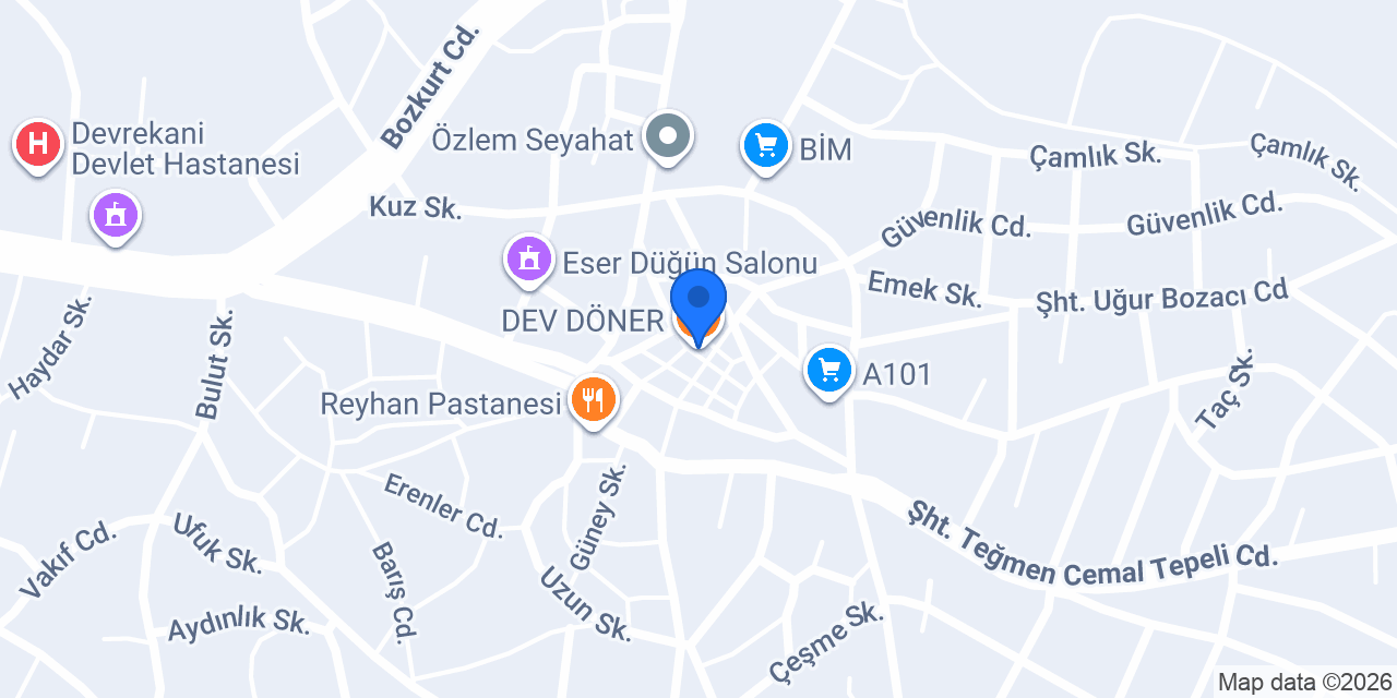 DEV DÖNER konumu