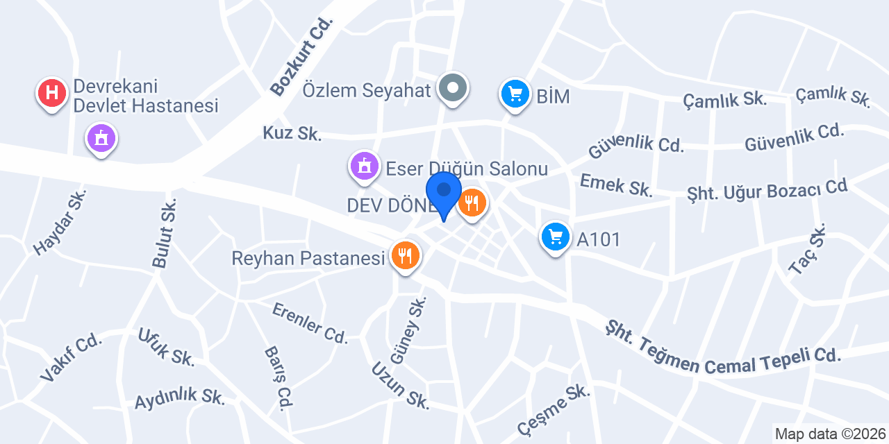 Devrekani Eczanesi konumu