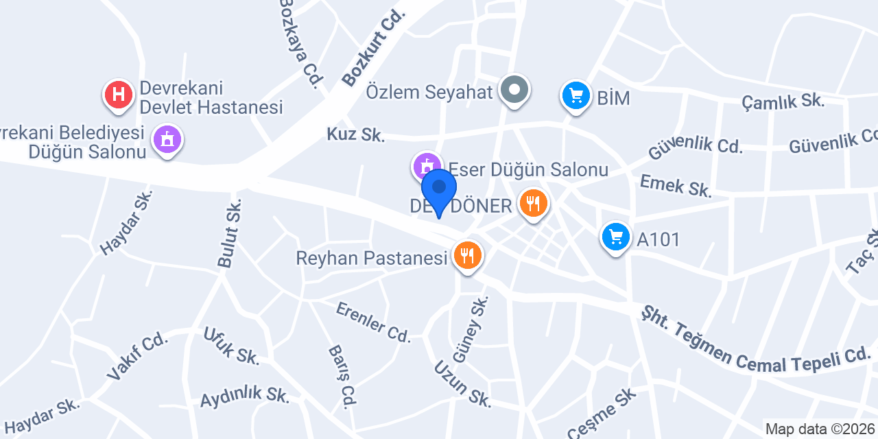 Muhsiroğlu Market konumu
