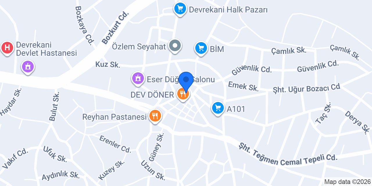 Devrekani taksi konumu