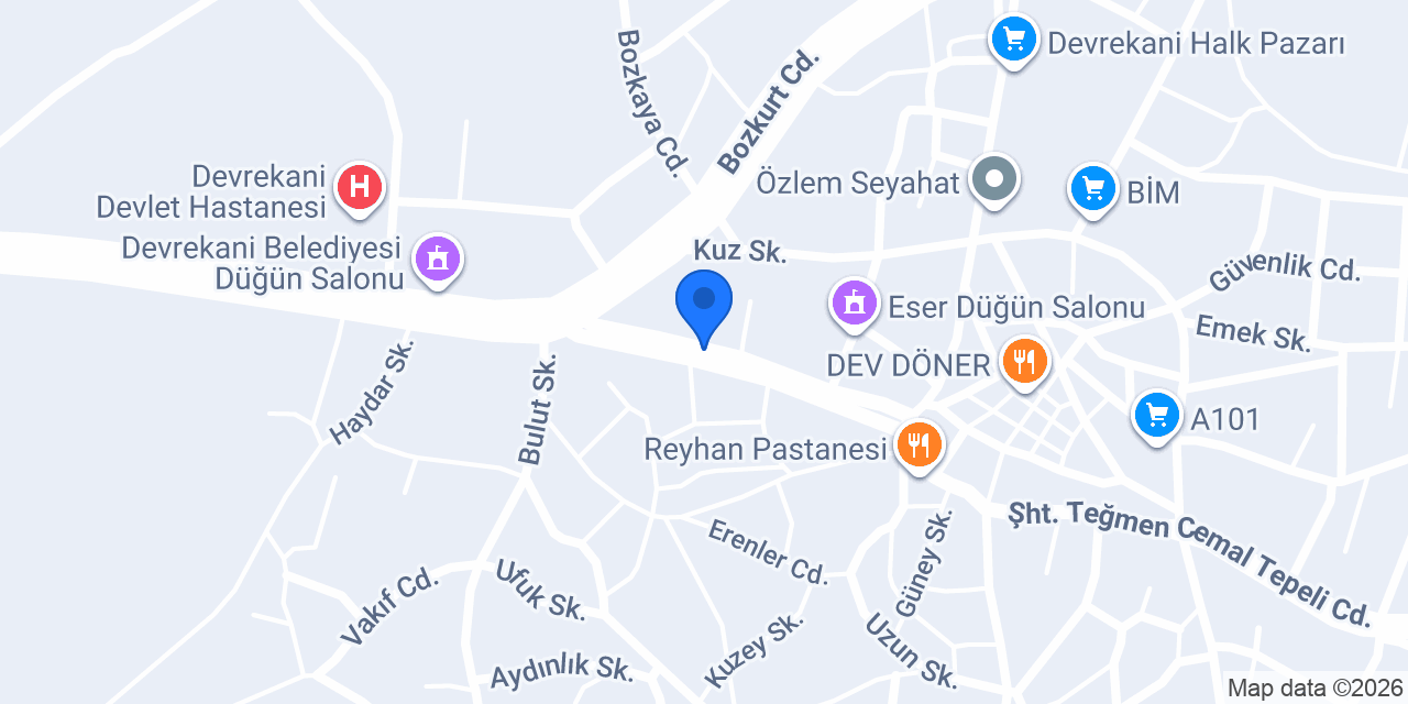 Devrekani Adliyesi konumu