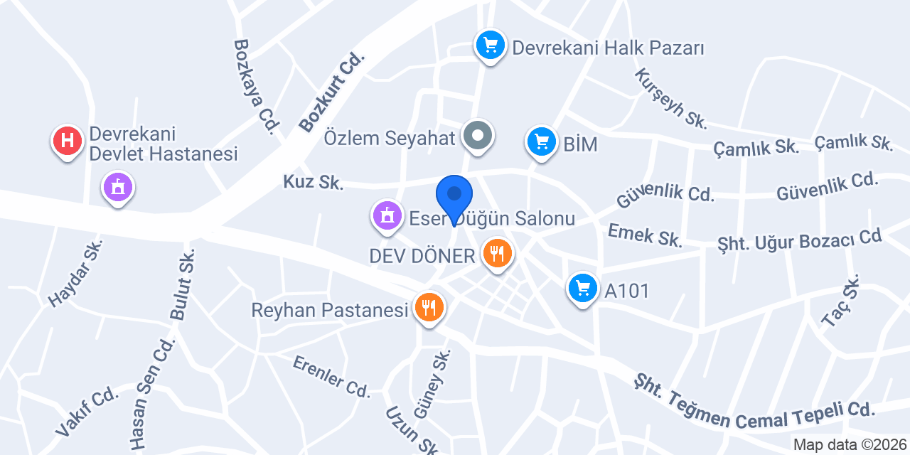 ÖZYÜCE GRUP İNŞAAT SAN. VE TİC. LTD. ŞTİ konumu